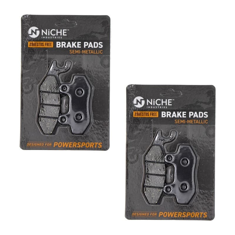 NICHE Brake Pad Set for Yamaha Phazer Mountain Lite GT Rear Semi-Metallic 2 Pack