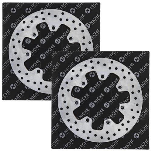 NICHE Front Brake Rotor Set For Kawasaki Vulcan 500 41080-1127 41080-1268-CM