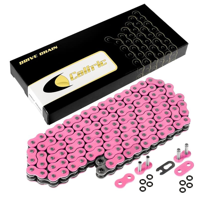 520 X 120 Links Motorcycle Atv Pink O-Ring Drive Chain 520-Pitch 120-Links