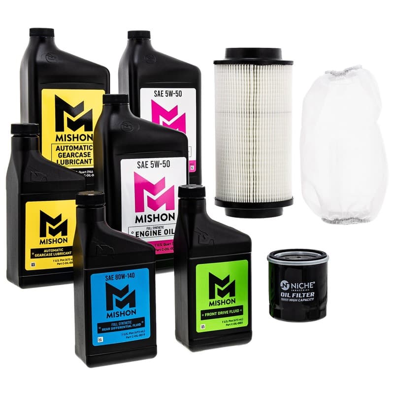 MISHON Full Service Oil Change Kit for Polaris Sportsman 550 850 X2 Touring