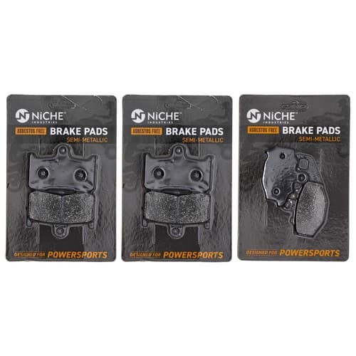 Brake Pad Set for Kawasaki Z1000 Ninja ZX9R 43082-1213 Front Rear Semi-Metallic
