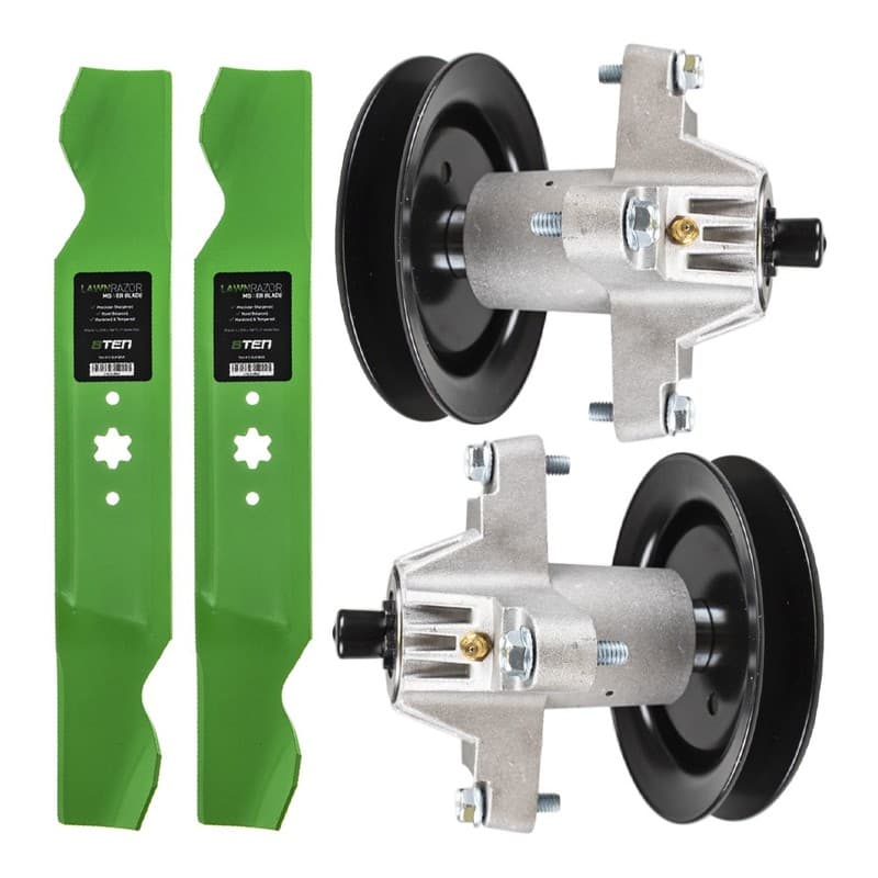 Deck Blade Spindle Kit for Combo 38 Inch MTD Columbia CLT38G 742-0610A 942-0610A