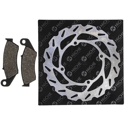 NICHE Front Left Brake Rotor Pad Kit for Suzuki 59300-36850 Semi Metallic