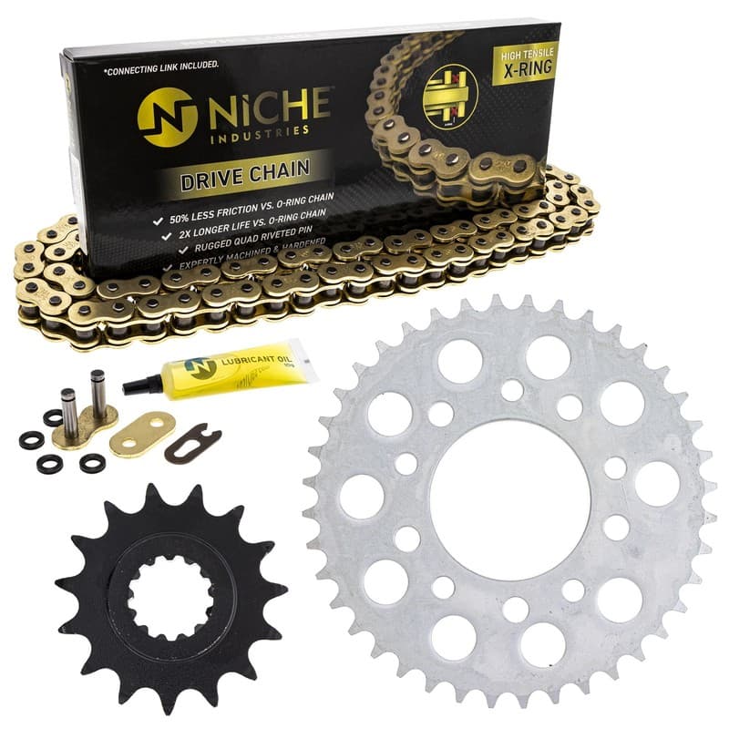Sprocket Chain Set for Honda CB750 15/40 Tooth 525 X-Ring Front Rear Combo Kit