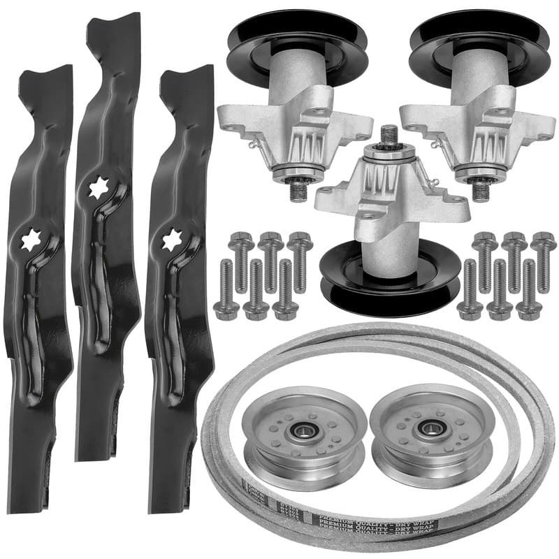 Caltric Spindle & Blade w/ Pulley & Belt for Cub Cadet LGT1050 LTX1050 50"