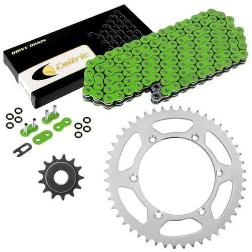 Green O-Ring Drive Chain & Sprockets Kit for Kawasaki KX250F 2006 07 08 09 2010