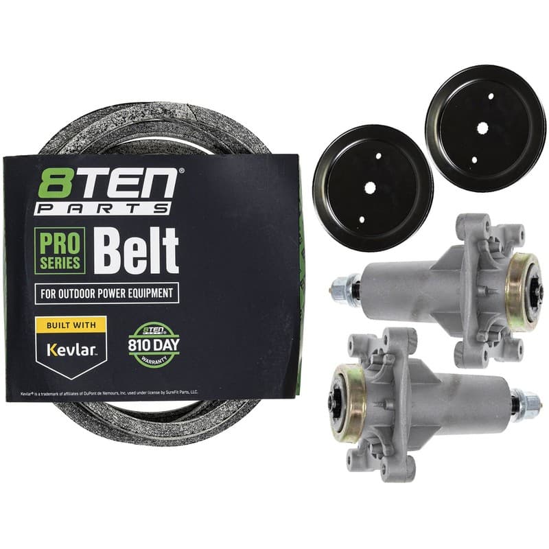 Deck Spindle & Belt Kit for Poulan Pro PB195H46YT PP20VA46 PP22VH46 PB19546LT