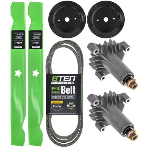 8TEN Spindle Blade Belt Kit for Poulan PO17542LT PO15542LT 42 Inch 532130794