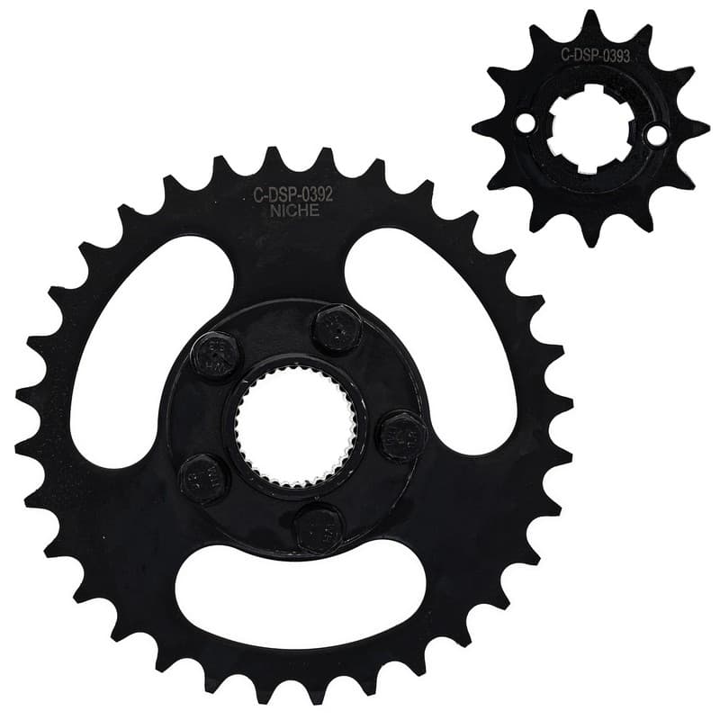 NICHE 520 Pitch Front 12T Rear 32T Drive Sprocket Kit for Polaris RZR 170