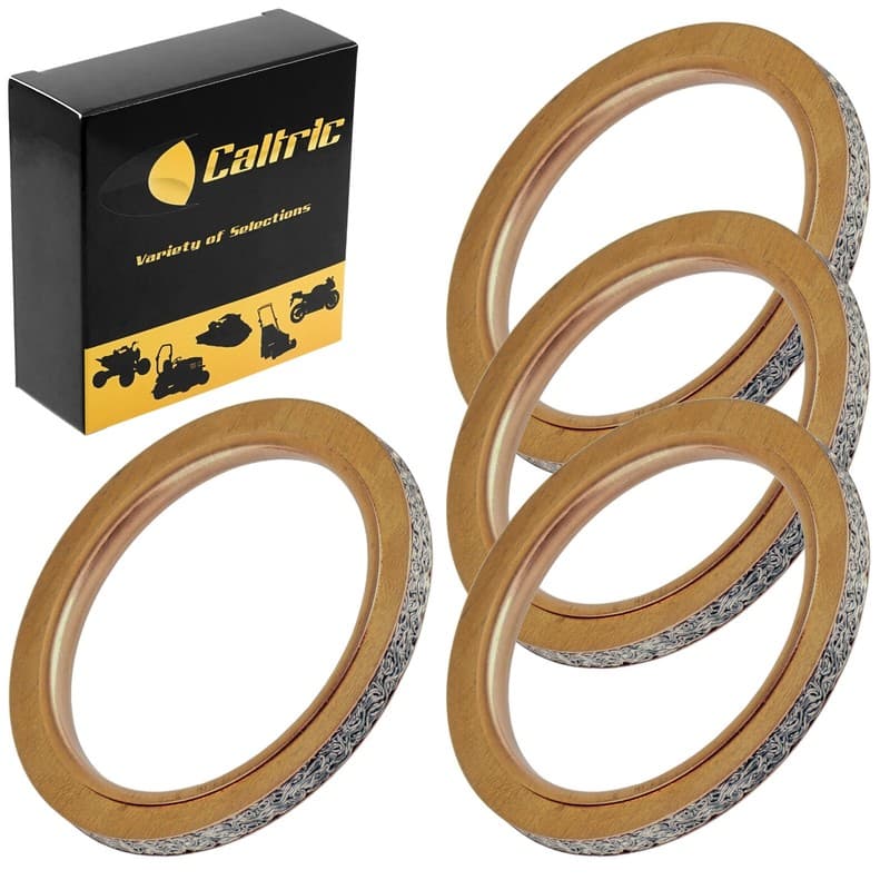 4 Exhaust Muffler Pipe Gaskets for Yamaha FZR600 1989-1990 / FZR600R 1990-1999