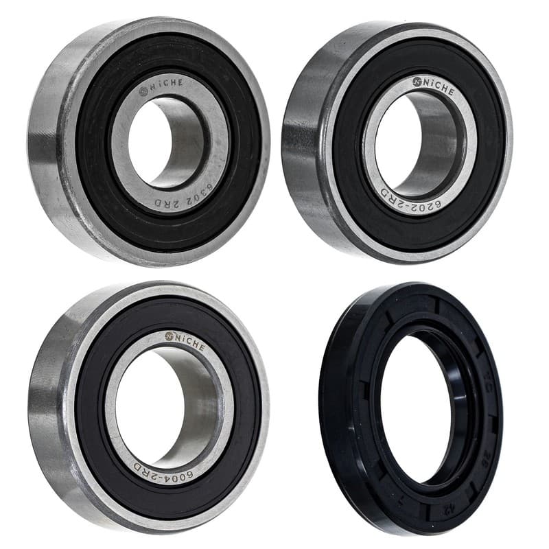 NICHE Wheel Bearing Seal Kit for Kawasaki BN125 6004-2RDQE6 6202-2RDQE6