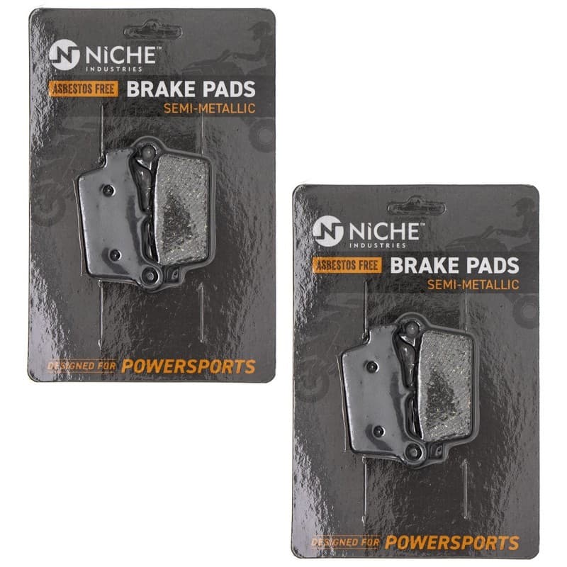 Brake Pad Set for Yamaha YZ250 Kawasaki Suzuki Front Rear Semi-Metallic 2 Pack
