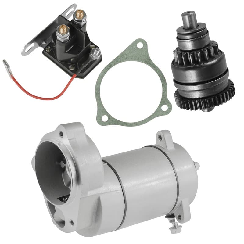 Starter W/ Drive Bendix and Relay Solenoid for Polaris Xplorer 300 400 1996-2002