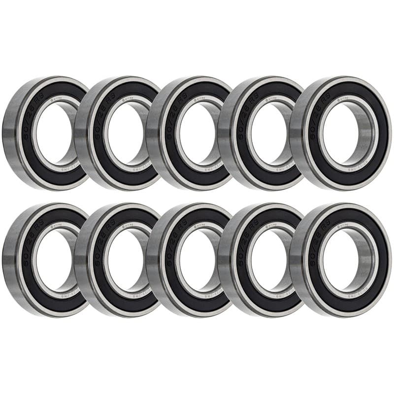 NICHE Wheel Bearing 60/28-2RS 28x52x12mm Single Row Deep Groove 10 Pack