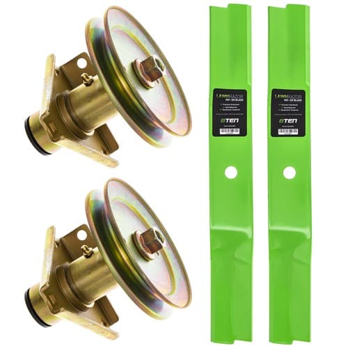 Spindle Low-Lift Blade Kit for John Deere 38 Inch Cut Deck STX38 Lawn Tractor