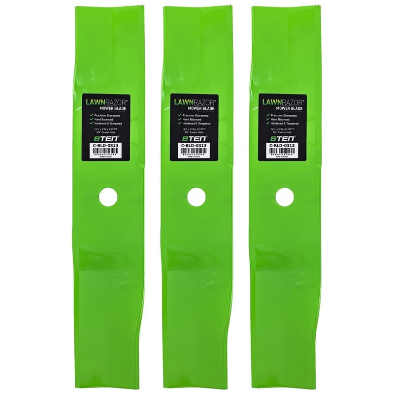 LawnRAZOR Blade Cub Cadet Z-force 18 Enforcer 44 Deck 01008616 High Lift 3 Pack