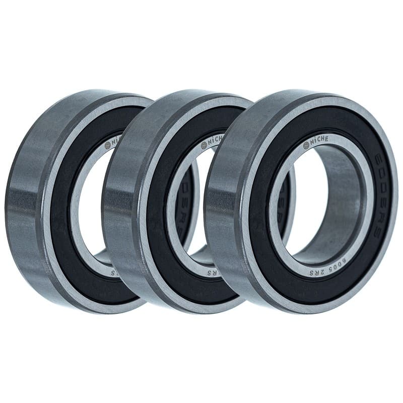 NICHE Wheel Bearing for Kawasaki Ninja Vulcan 500 Suzuki DR650SE 25x47x12 3 Pack