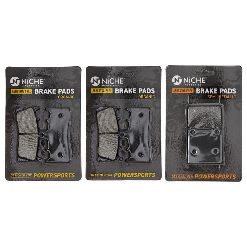 NICHE Brake Pad Set for Suzuki Hayabusa Bandit 1200 Front Rear Organic
