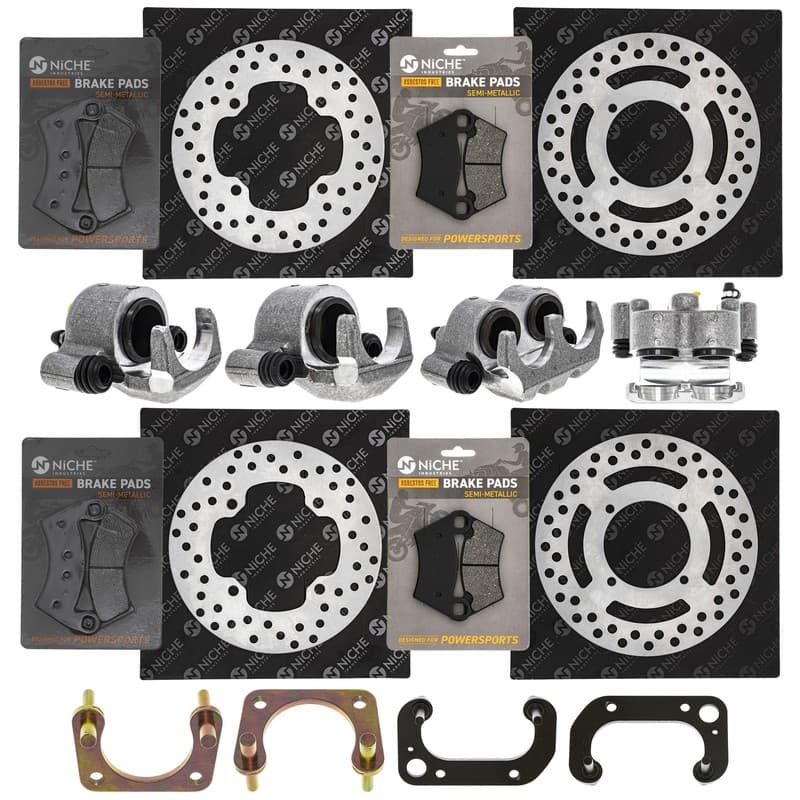 NICHE Brake Rotor Caliper Pad Set for Polaris Ranger Crew 570 Full Size