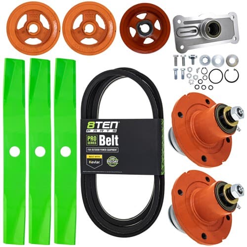 8TEN Blade Spindle Belt Kit for Kubota BX25D RCK60-29B 60-Inch K5645-34340