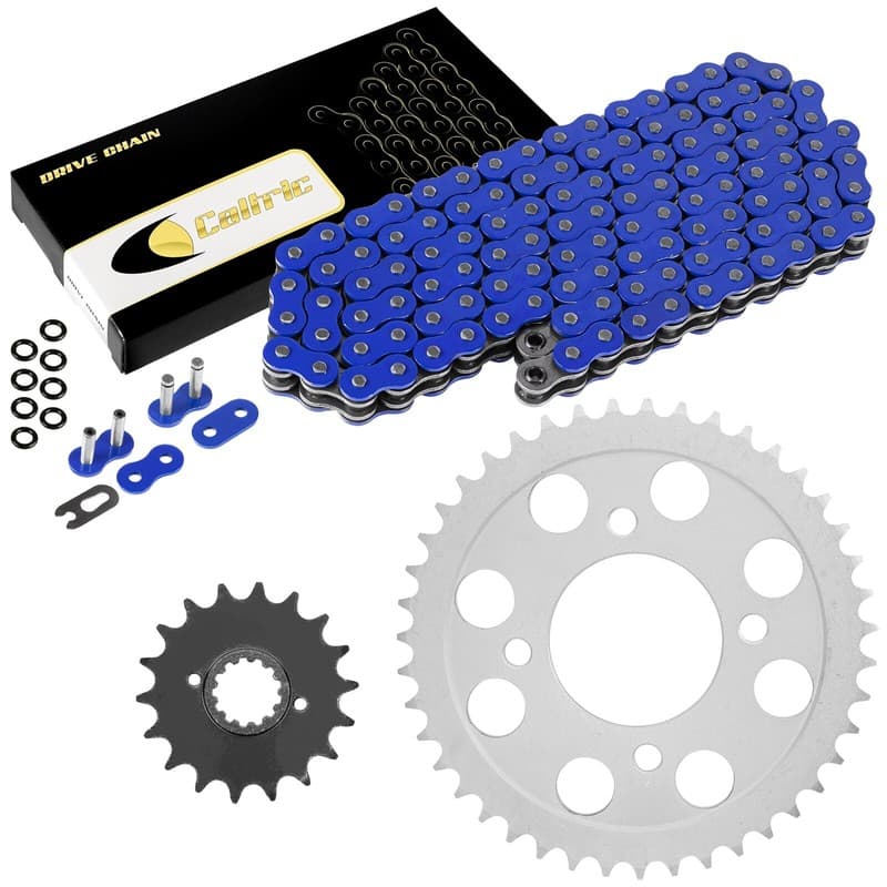 Blue O-Ring Drive Chain & Sprockets Kit for Honda CB750C Custom 1980 1981 1982