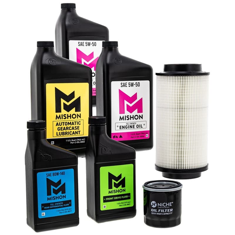 MISHON Full Service Engine Oil Change Kit for Polaris Ranger 500 6x6 UTV 1999