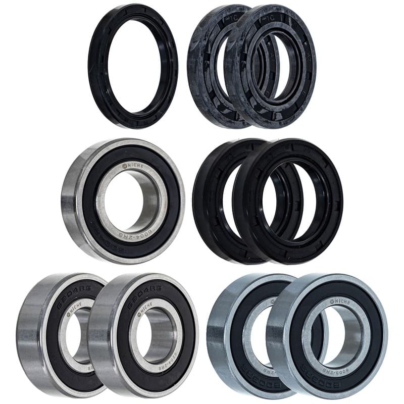 NICHE Wheel Bearing Seal Kit for Suzuk RMX250 6004-2RS 6204-2RS 6003-2RS