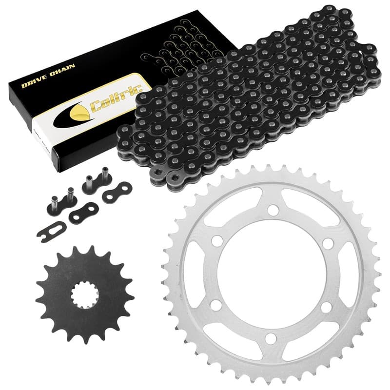 Black Drive Chain And Sprocket Kit for Suzuki GSX-R1000 2007 2008 525-Chain