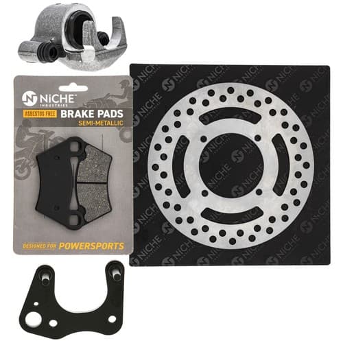 NICHE Front Left Brake Rotor Caliper Pad Set for Polaris Ranger 570 5244314