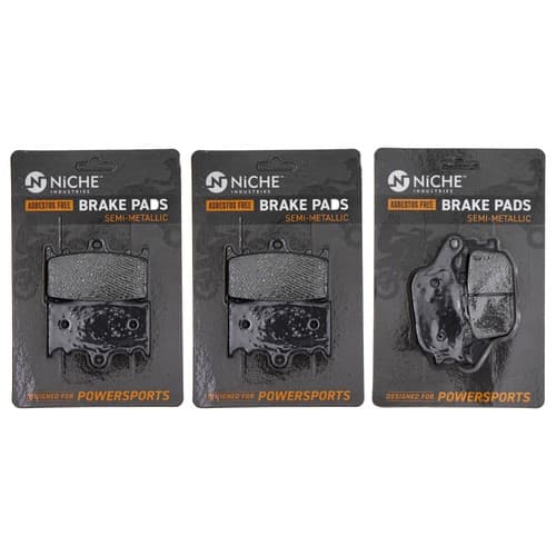 Brake Pad Set for Suzuki SV1000S Katana 650 Kawasaki Front Rear Semi-Metallic