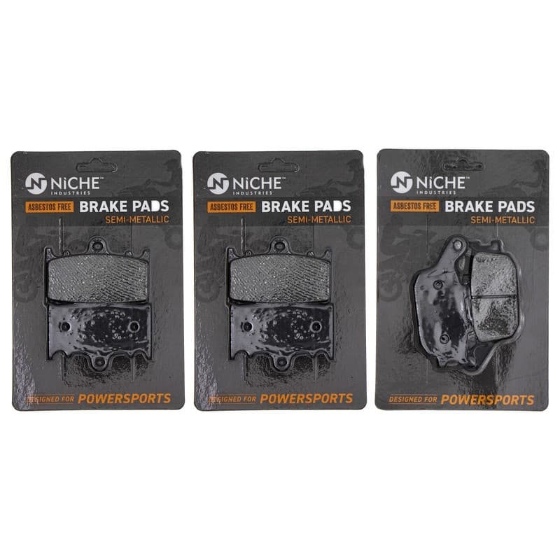 Brake Pad Set for Suzuki SV1000S Katana 650 Kawasaki Front Rear Semi-Metallic