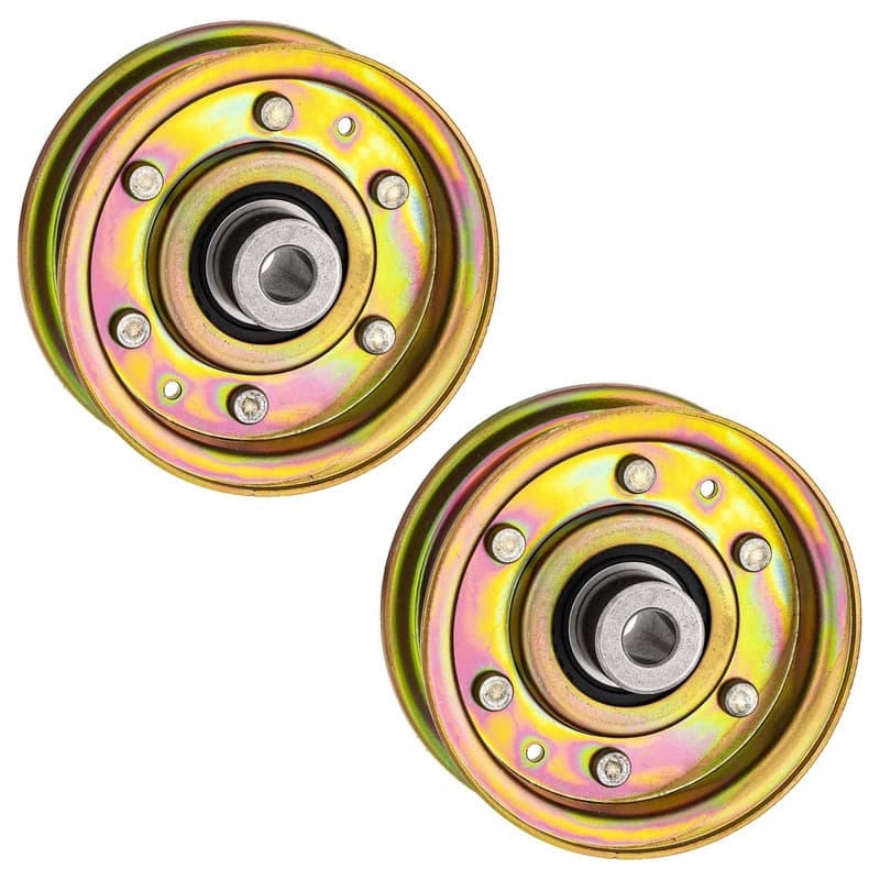 Flat Idler Pulley Set for Craftsman 325 LT2000 T1200 328 Revolution 2-Pack