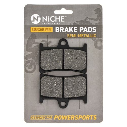 NICHE Brake Pad Set for Yamaha YZF R6S R1 FZ1 FZ6 YZF600R Front Semi-Metallic