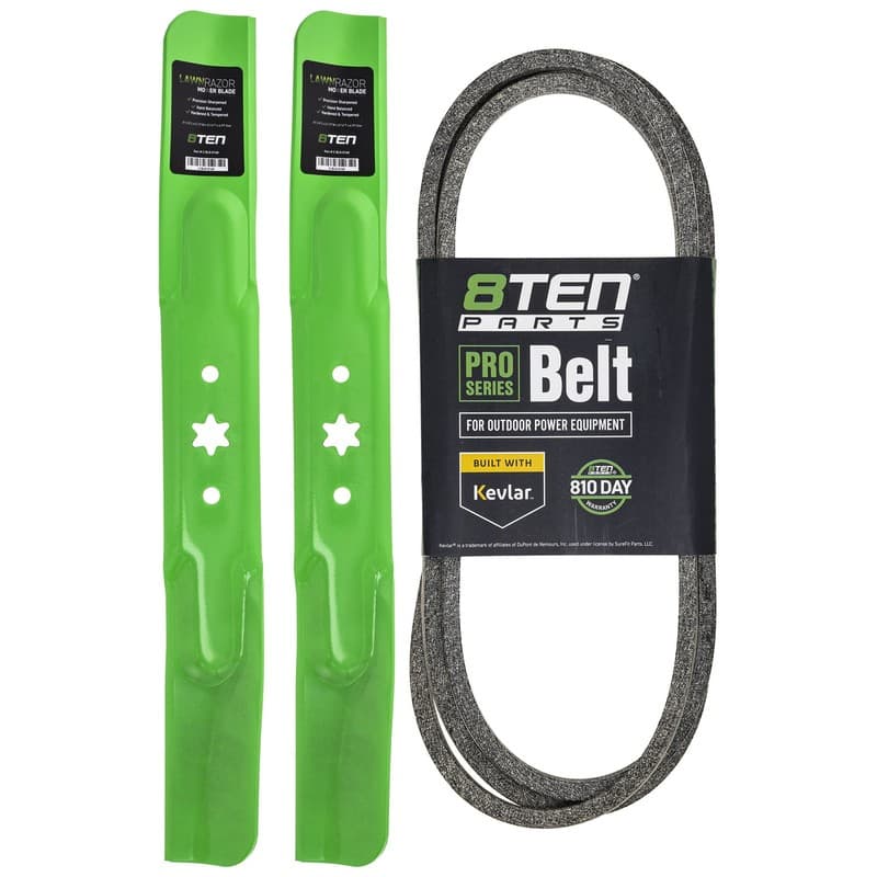 8TEN Blade Belt Kit for Craftsman T7800 T8000 T210 42-Inch 942-0656 954-05021