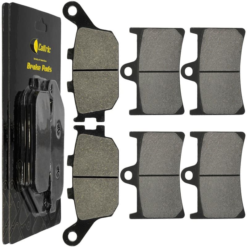 Caltric Front and Rear Brake Pads for Yamaha R6 YZFR6 YZF-R6 YZF-R6S 2003-2018