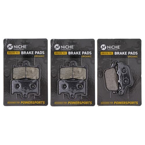 NICHE Brake Pad Set for Kawasaki Z800 Triumph Daytona 675 Front Rear Organic