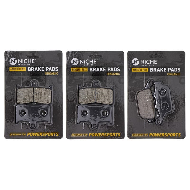 NICHE Brake Pad Set for Kawasaki Z800 Triumph Daytona 675 Front Rear Organic