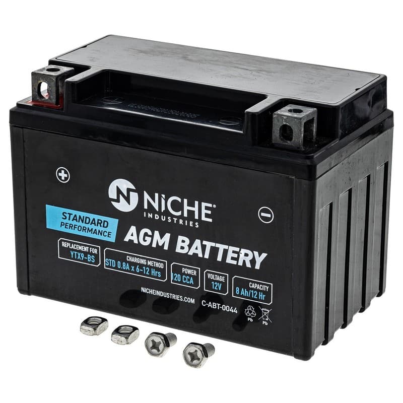 NICHE AGM Battery YTX9 for Suzuki Kawasaki Honda KTM Triumph Yamaha Motorcycle