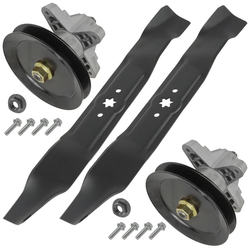 Deck Spindle with Pulley Blade For Troy Bilt Pony/ Range Rider/ Super Bronco 42"