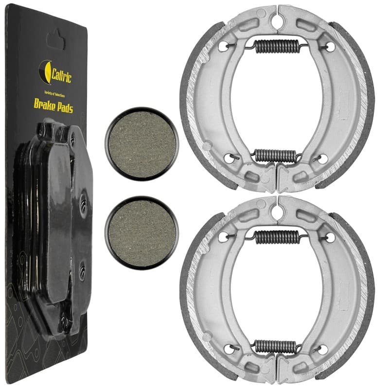 Front Shoes & Rear Brake Pads for Yamaha Moto-4 200 YFM200 YFM200Dx 1985-1989