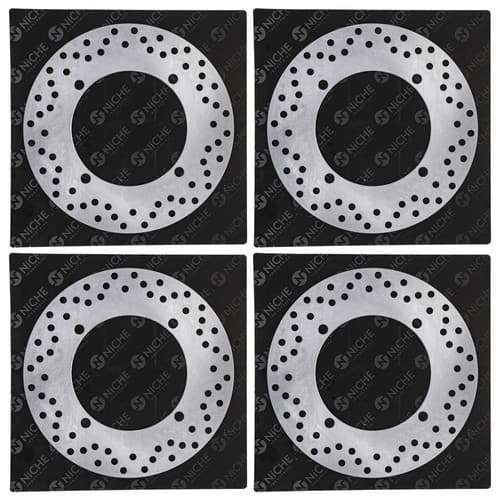 NICHE Front Rear Brake Rotor Set Polaris Sportsman 850 550 Scrambler 1000 4 Pack