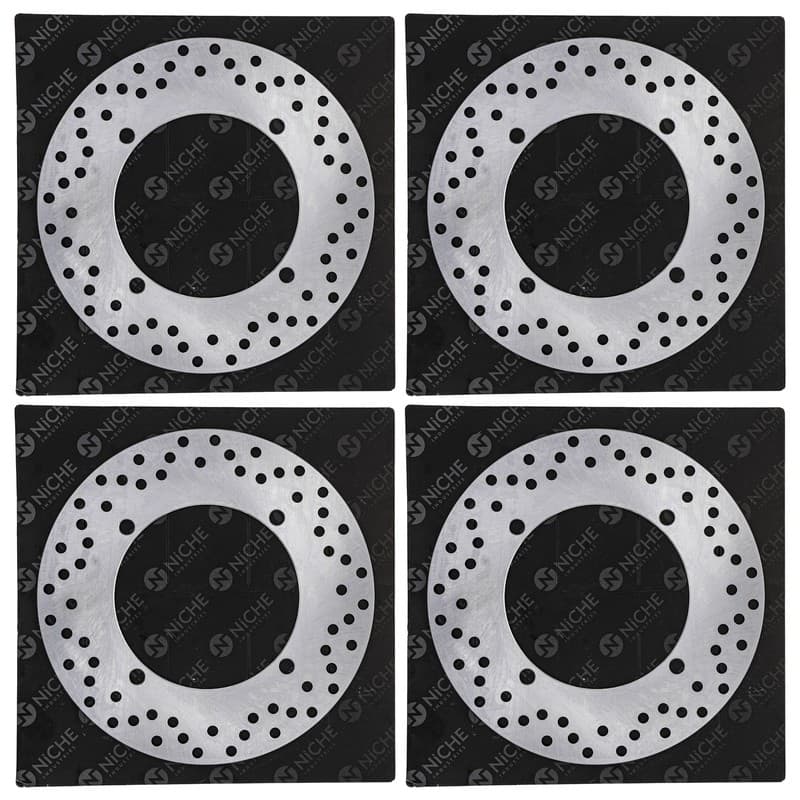 NICHE Front Rear Brake Rotor Set Polaris Sportsman 850 550 Scrambler 1000 4 Pack