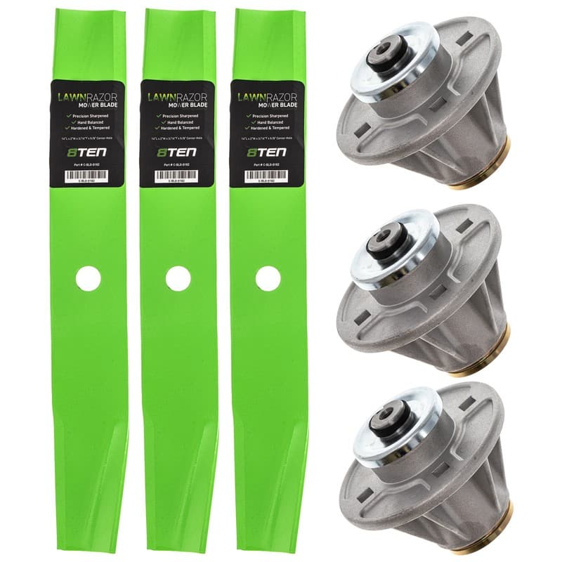 Deck Spindle & Mower Blade Kit for Gravely ZT 1840 1540 1640 1844 HVZ