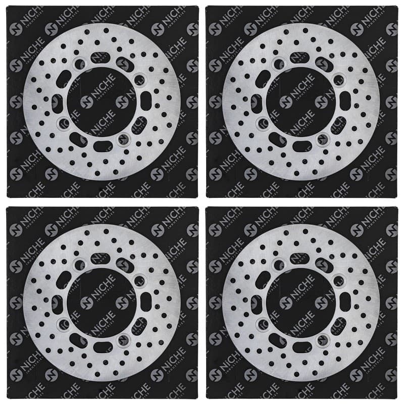 NICHE Front Rear Brake Rotor Set Kawasaki Mule Pro FXT FX FXR DXT DX ATV 4 Pack