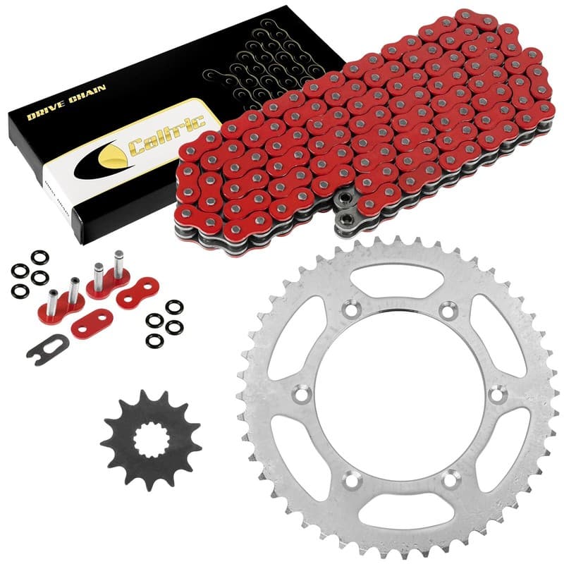 Red O-Ring Drive Chain & Sprockets Kit for Yamaha YZ450F 2010-2013 2016 2017