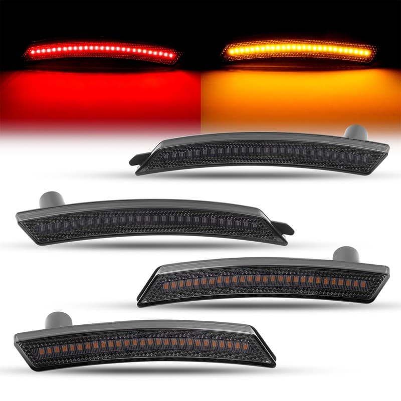 4PCS For Mini Cooper R55 R56 R57 R58 R59 R60 Front Rear LED Side Marker Lights