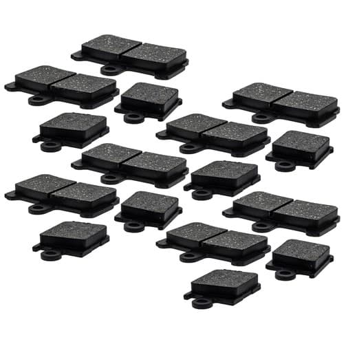 NICHE Brake Pad Set for Honda VFR1200FD 06455-MGE-016 Front Semi-Metallic 4 Pack