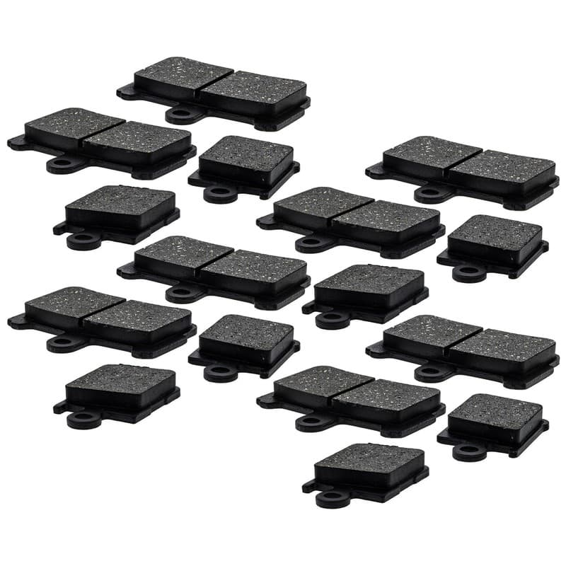 NICHE Brake Pad Set for Honda VFR1200FD 06455-MGE-016 Front Semi-Metallic 4 Pack