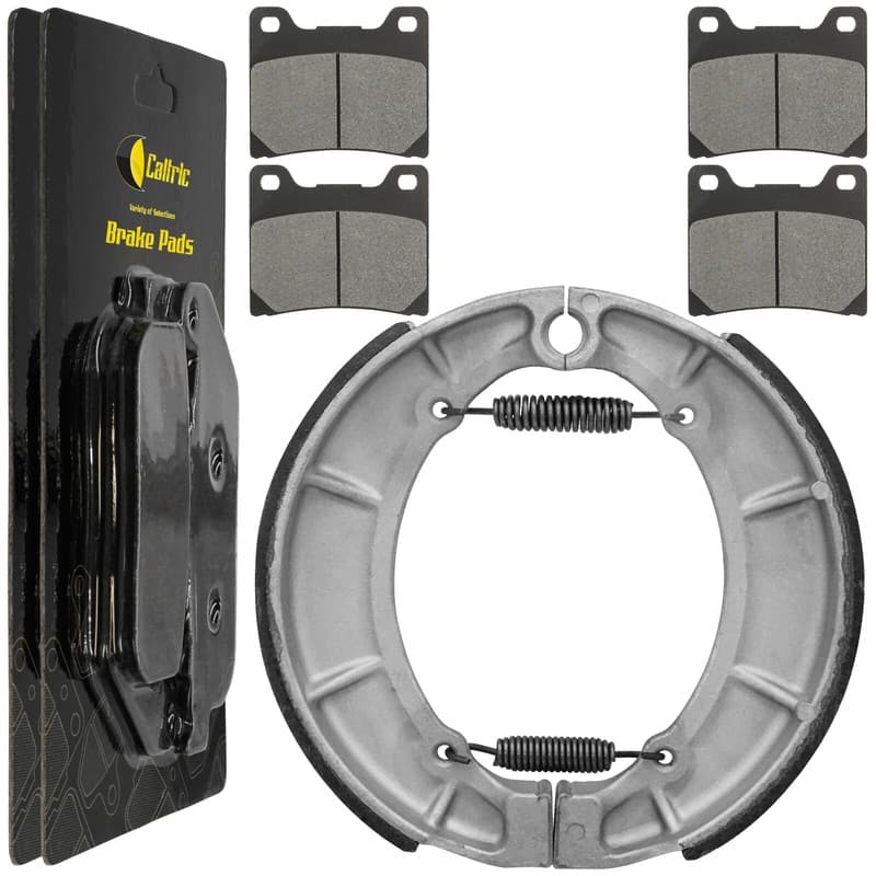 Front Brake Pads & Rear Brake Shoes for Yamaha XJ700 XJ700X Maxim X 1985 1986