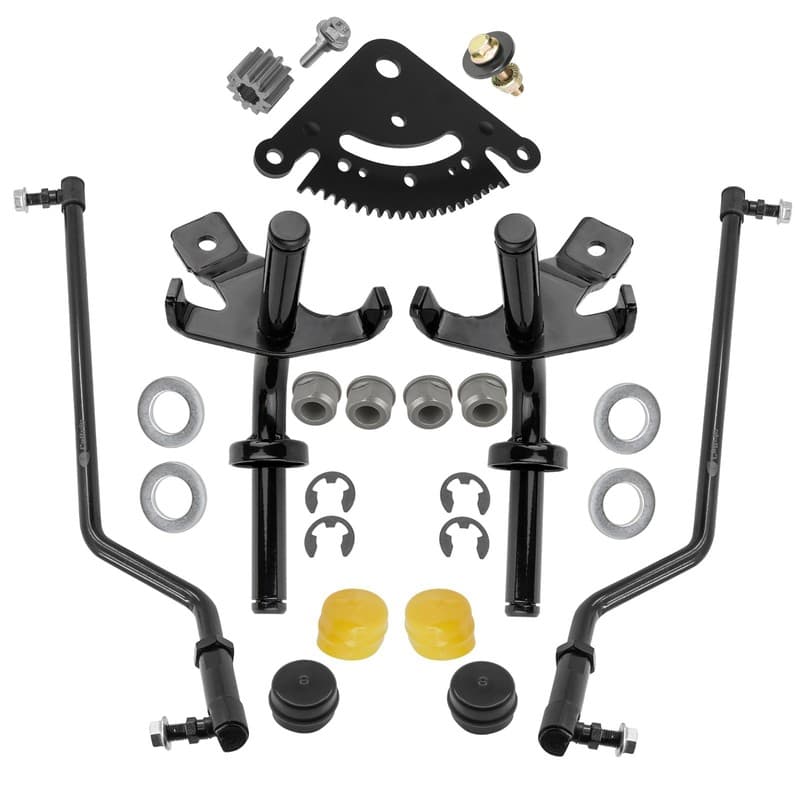 Caltric Steering Spindle & Gear Kit For John Deere D105 D110 D120 D125 D130 D140
